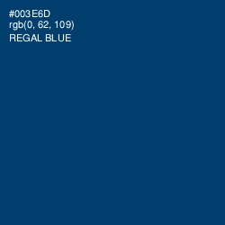 #003E6D - Regal Blue Color Image